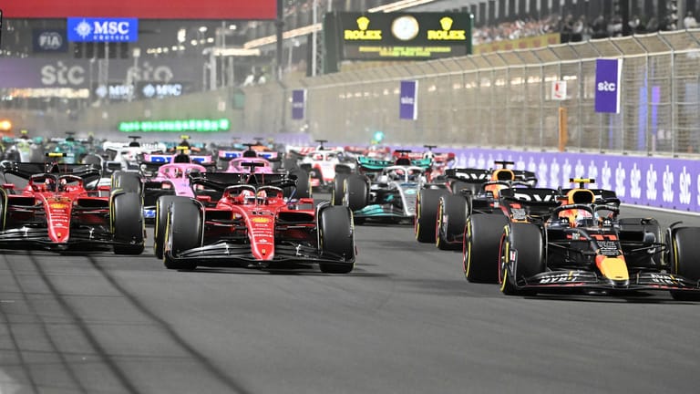 Szene aus der letzten Saison: Start beim Großen Preis von Saudi-Arabien.