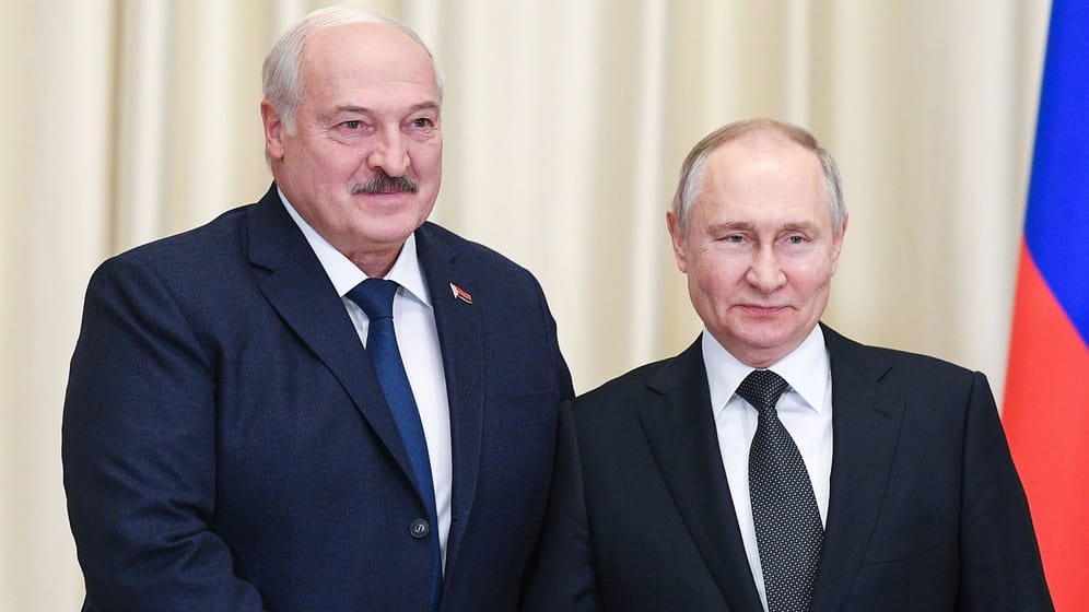 Der belarussische Präsident Alexander Lukaschenko und Russlands Präsident Wladimir Putin: Sie sind enge Verbündete – bis jetzt.