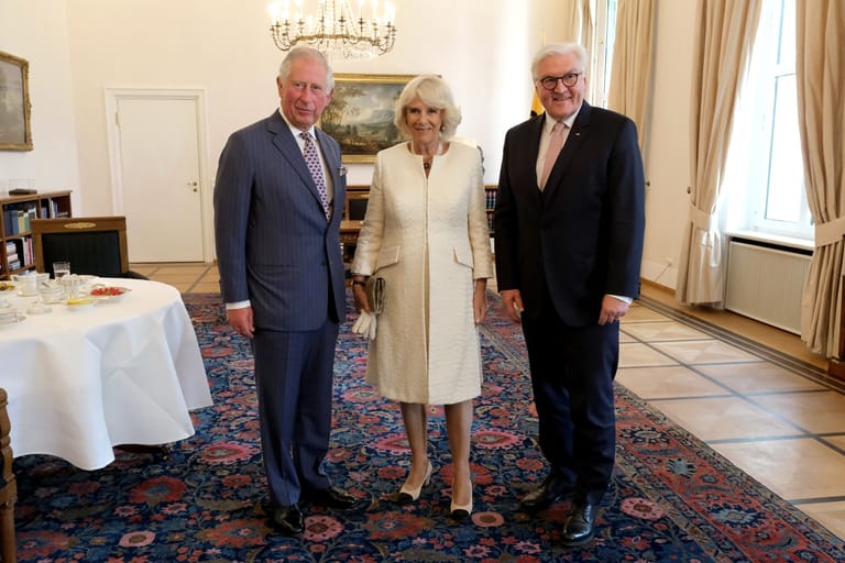 Schloss Bellevue: Charles, Camilla und Steinmeier werden hier auch am Mittwoch wieder aufeinandertreffen.