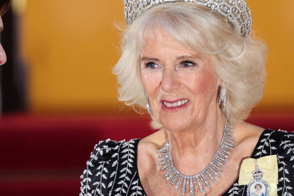 Königsgemahlin Camilla: Die 75-Jährige ist mit ihrem Ehemann auf Staatsbesuch in Deutschland.