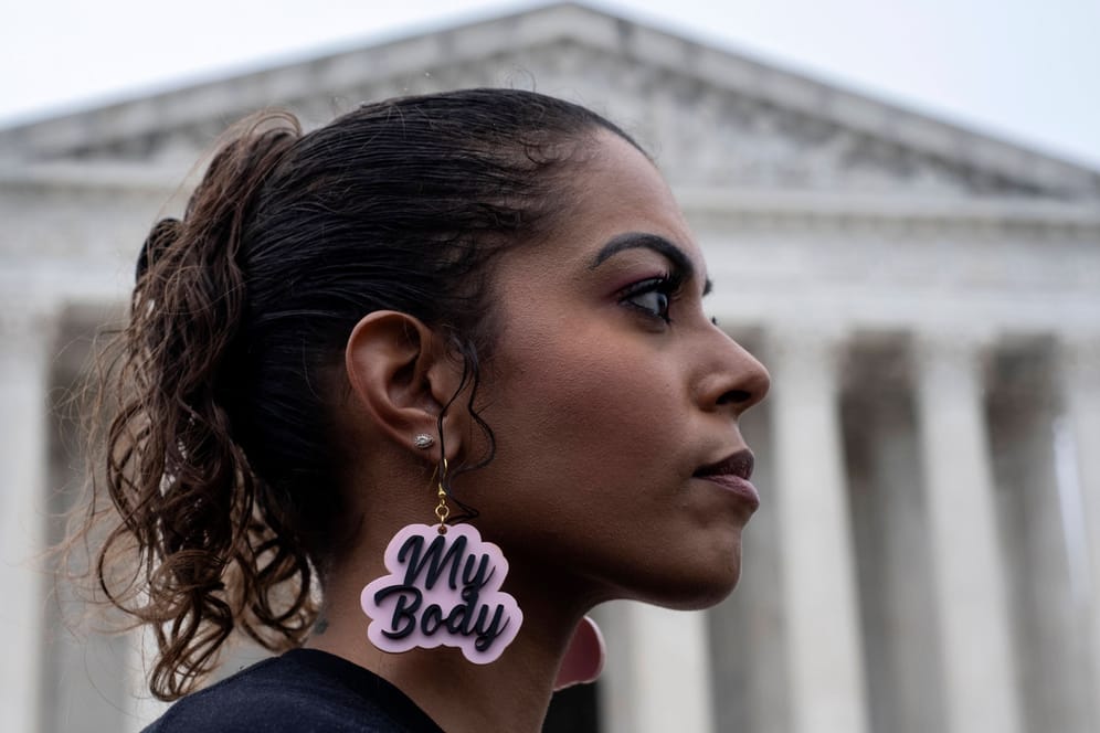 Eine Demonstrantin in Washington D.C.: Das bekannteste Motto der "Pro-Choice"-Bewegung, die sich für das Abtreibungsrechts einsetzt, ist "My body, my choice" - mein Körper, meine Entscheidung.