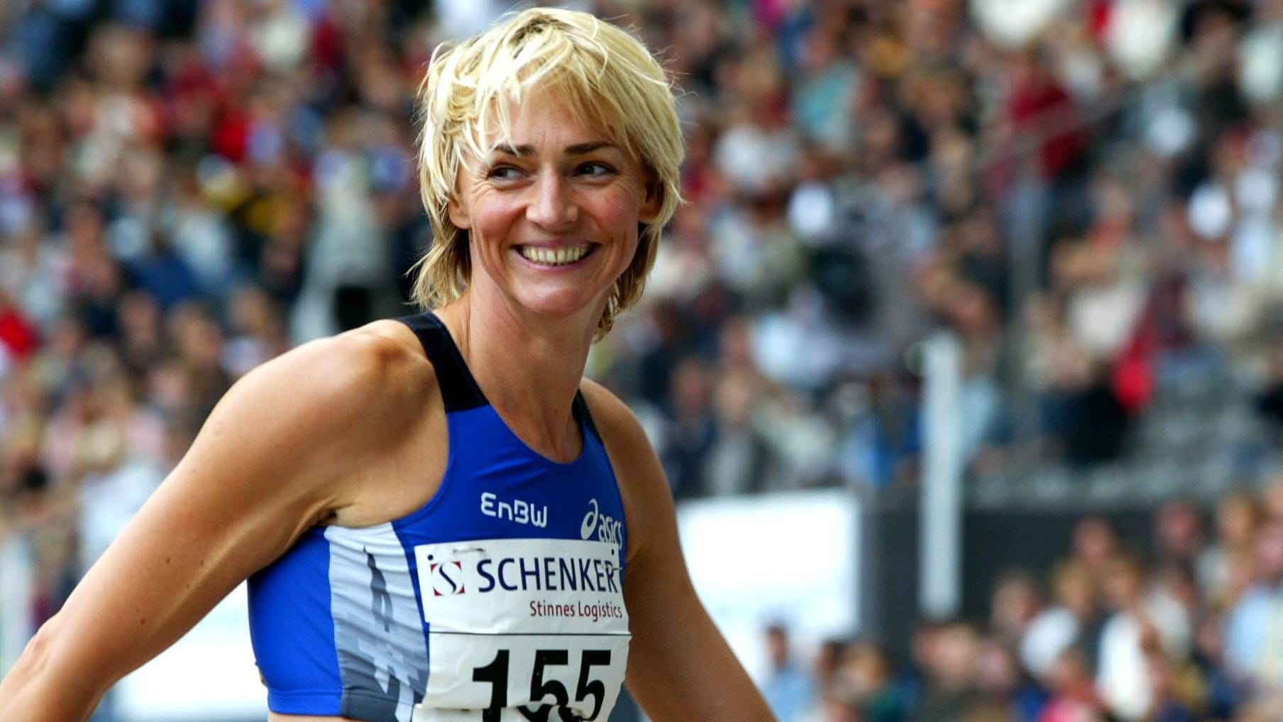 Heike Drechsler: Die Weitspringerin bei der ISTAF im Jahr 2004.