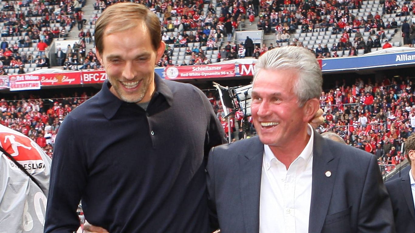 Gegenseitige Wertschätzung: Tuchel (li.) und der damalige Bayern-Trainer Heynckes im September 2012.