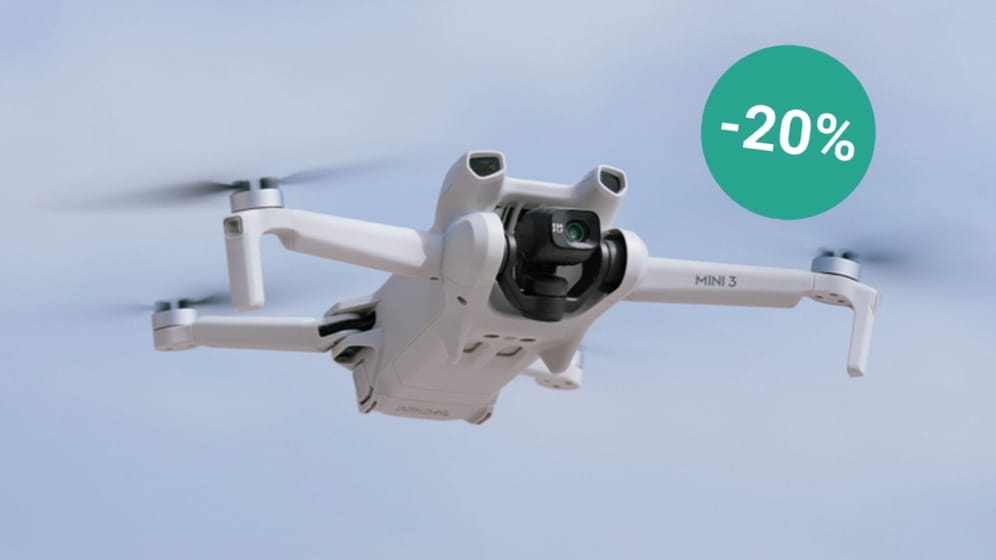 Für 4K-HDR-Videos und viel Flugspaß: Aktuell ist die Drohne Mini 3 von DJI zum Rekord-Tiefpreis im Angebot.