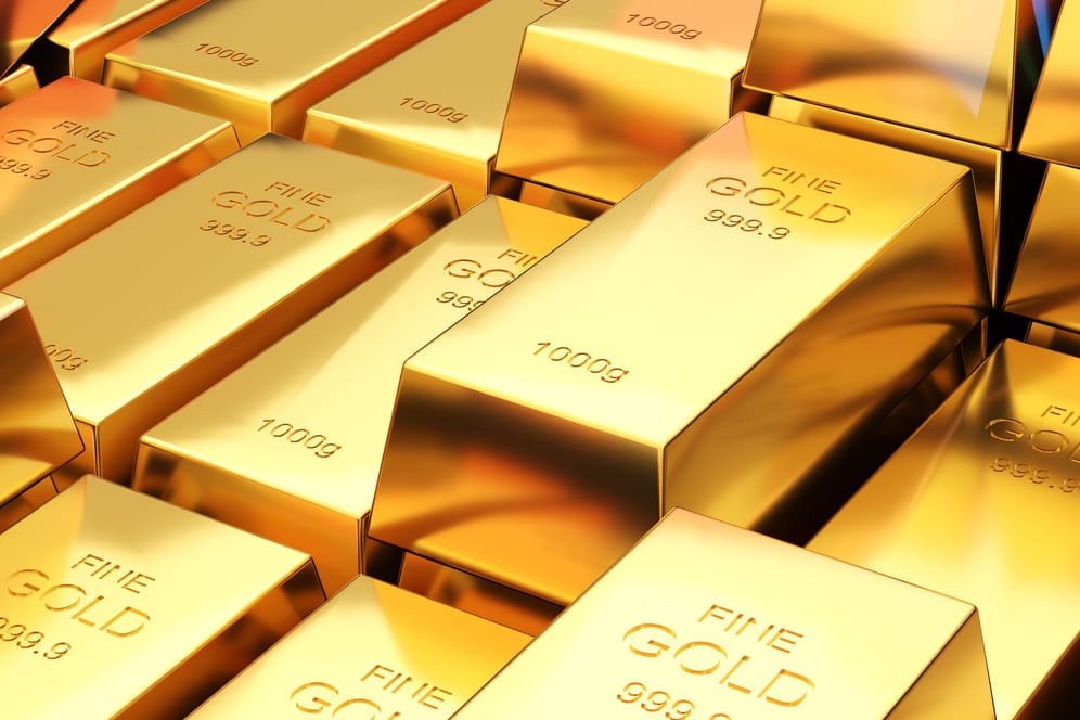 Goldbarren (Symbolbild): Viele Investoren suchen im Zuge der Bankenkrise nach sicheren Anlagestrategien.