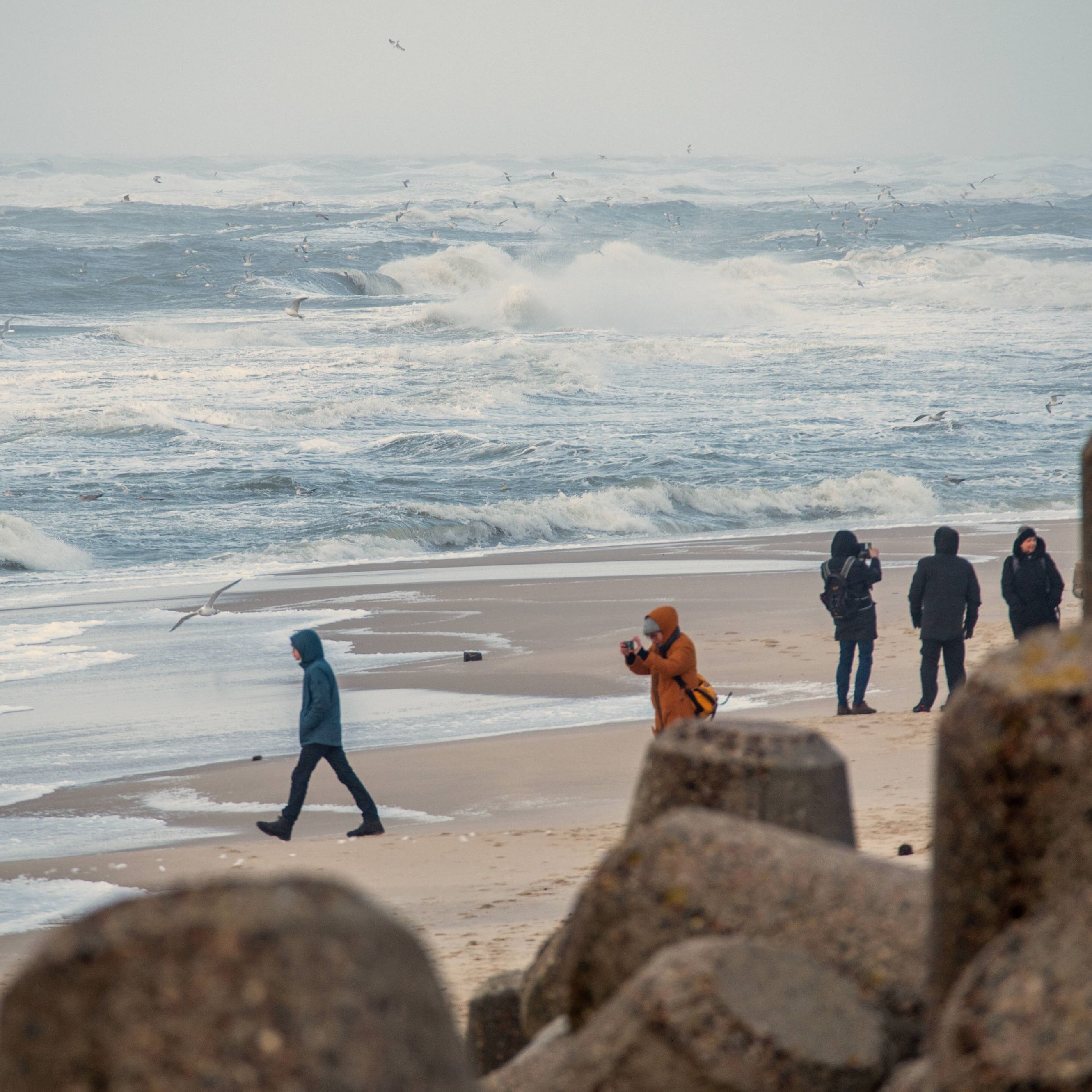 Sturm an der Nordsee (Archivbild): Auf Sylt kam es zu Schäden.