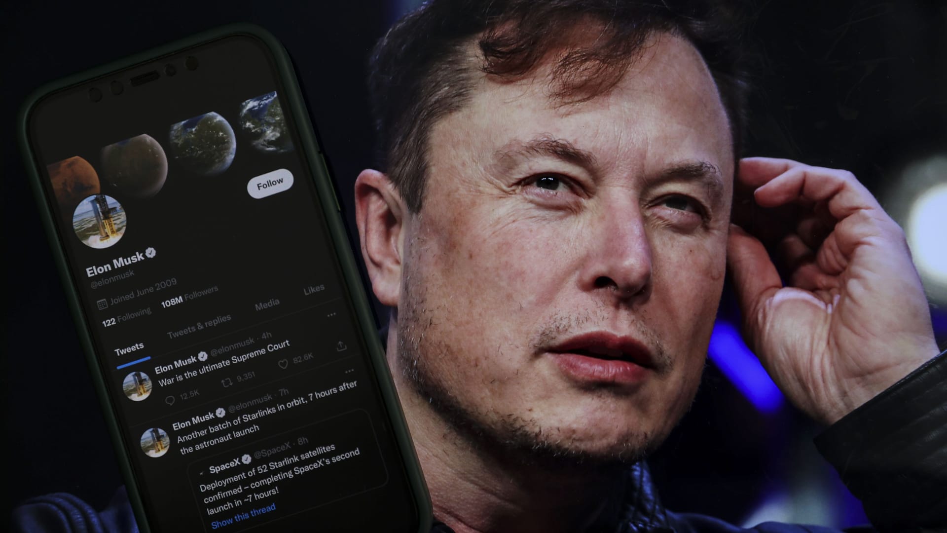 Elon Musk blamiert sich auf seiner Kurznachrichtenplattform Twitter.