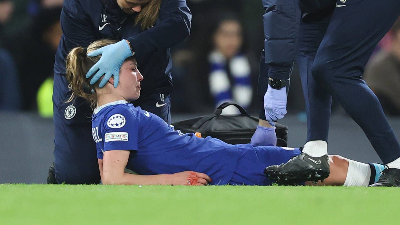 Melanie Leupolz: Sie musste im Champions-League-Viertelfinale blutend ausgewechselt werden.