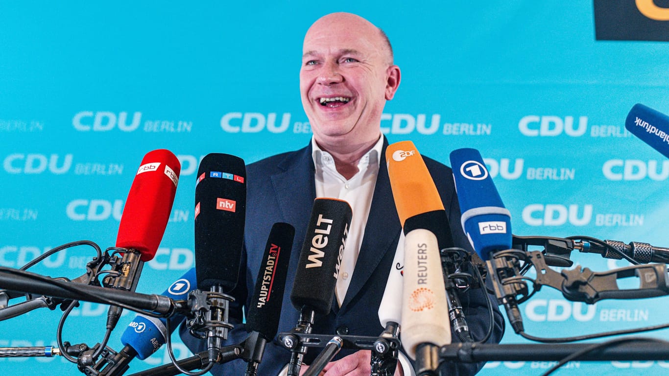 Im Rampenlicht: Wenn alles klappt, könnte Kai Wegner im Frühjahr Berlins Regierender Bürgermeister sein.