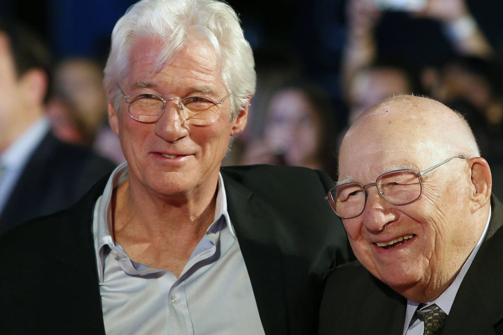 Richard Gere (l.) mit seinem Vater Homer auf einem Event im Jahr 2017.