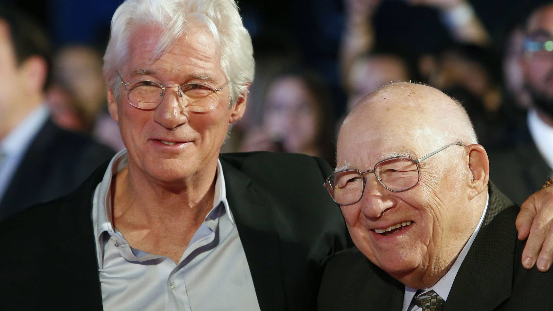 Richard Gere (l.) mit seinem Vater Homer auf einem Event im Jahr 2017.