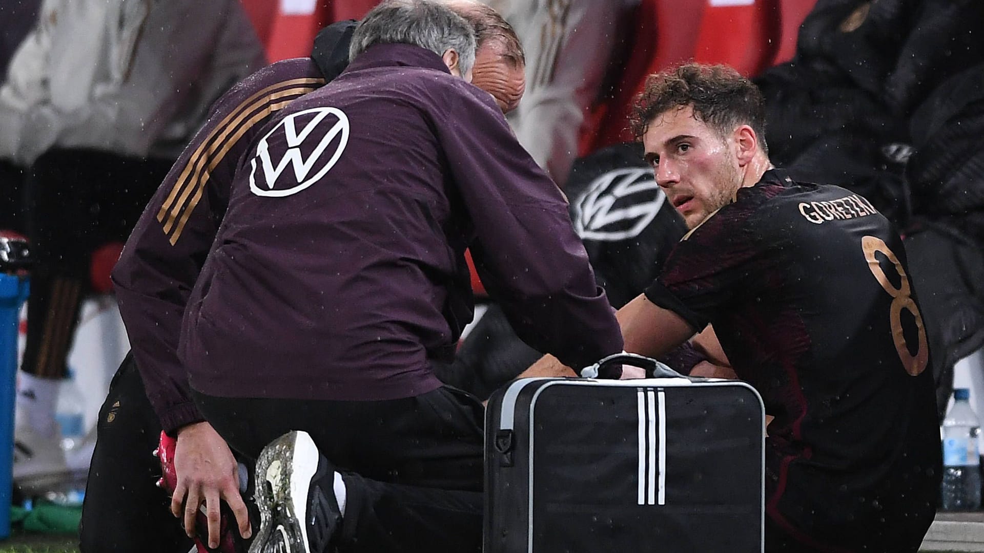 Leon Goretzka: Für den 28-Jährigen war die Partie frühzeitig beendet.