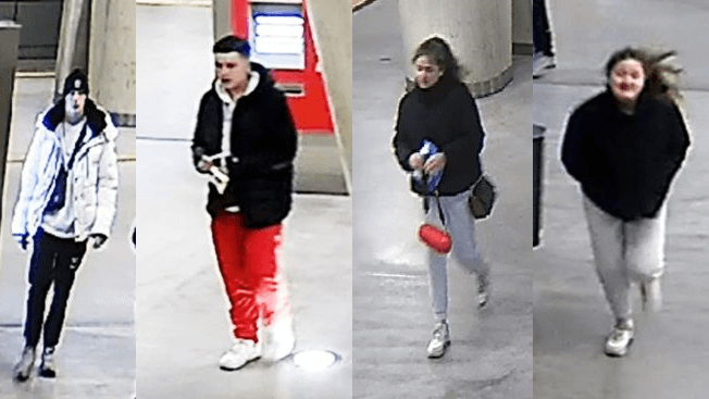 Zwei weitere Verdächtige und die beiden Zeuginnen: Die Polizei bittet um Hinweise zu den Gesuchten.