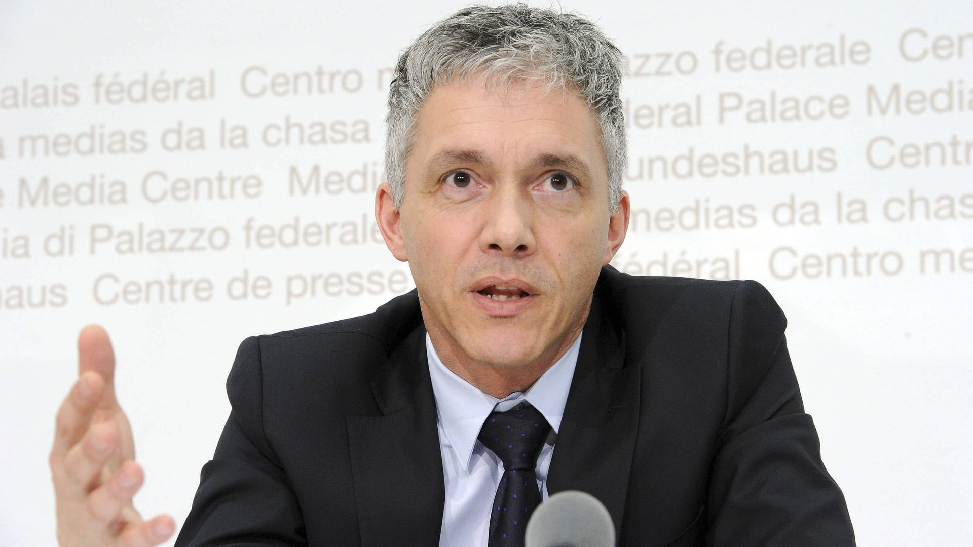 Michael Lauber bei einer Pressekonferenz im Jahr 2012.