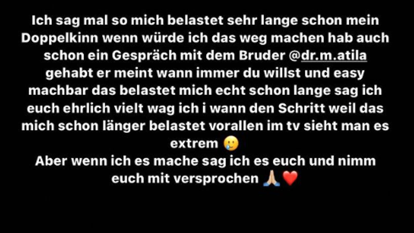 Pietro über sein Doppelkinn: Auf Instagram gab sich der Sänger sehr offen.