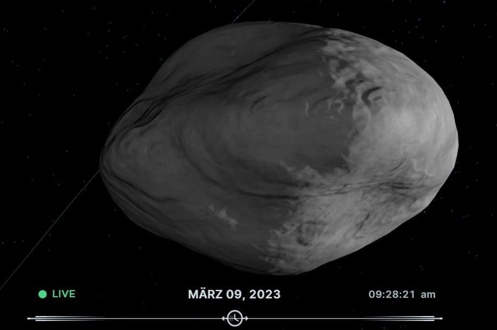 Asteroid "2023 DW": Die Wahrscheinlichkeit für eine Kollision mit der Erde liegt laut Nasa derzeit bei 1 zu 560.