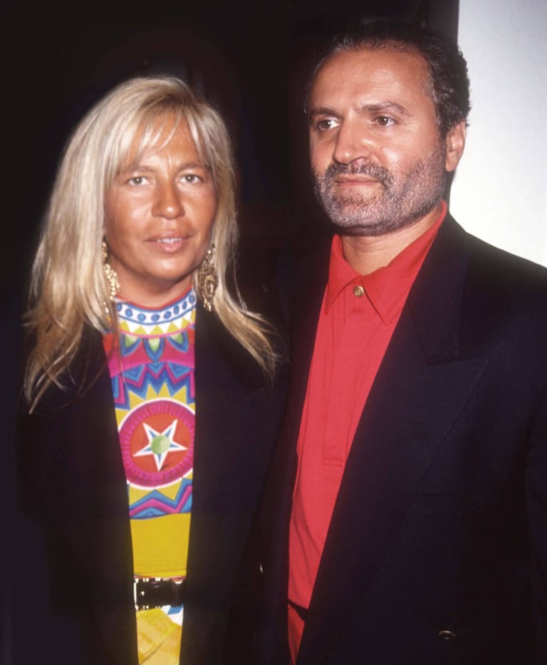 Donatella und Gianni Versace im Jahr 1991.