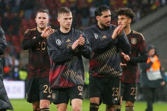 Joshua Kimmich (vorne links): Der DFB-Kapitän enttäuschte gegen Belgien.