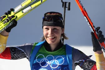 Magdalena Neuner bei den Olympischen Spielen 2010: In Vancouver/Whistler wurde sie endgültig zur "Gold-Lena".
