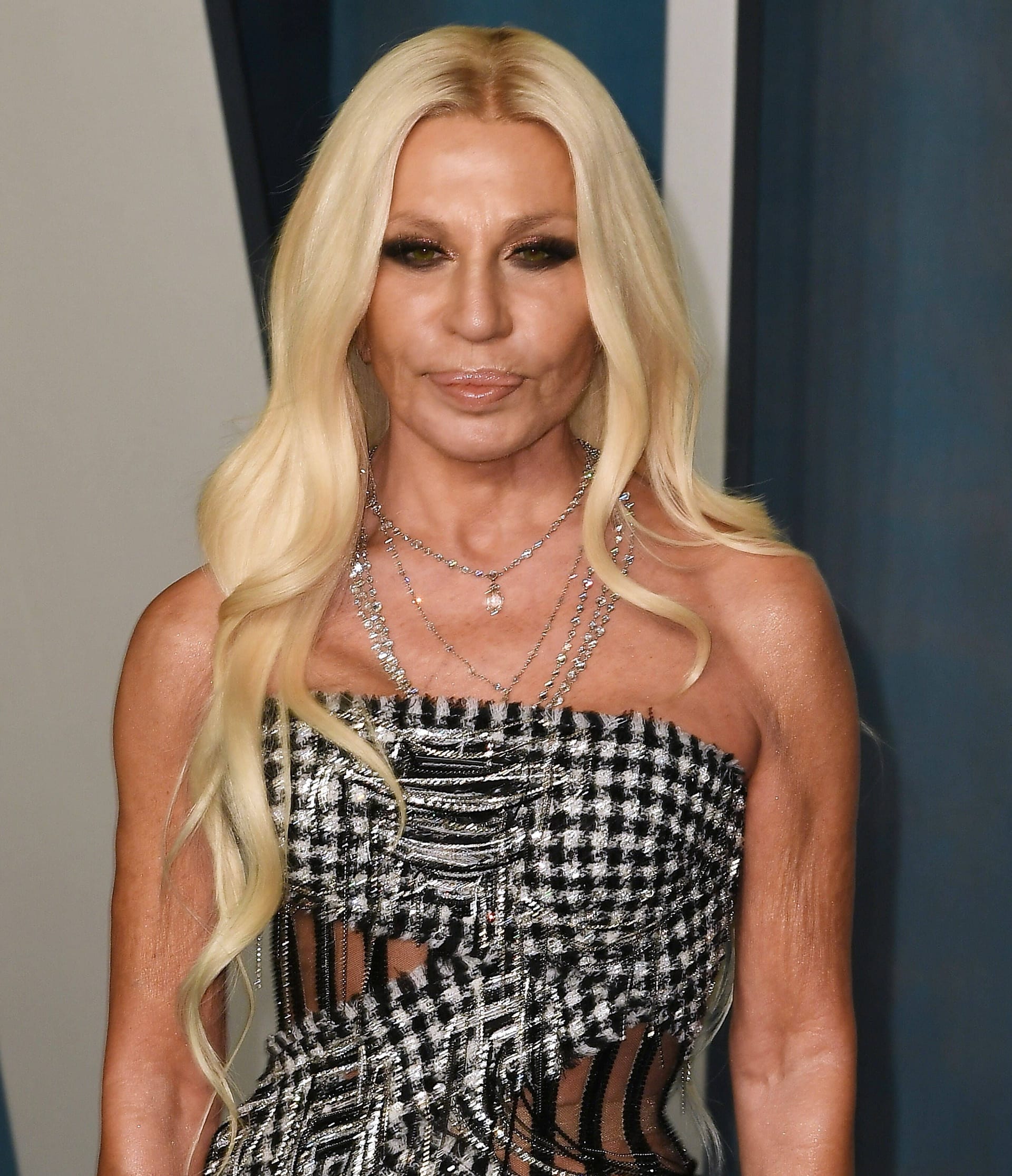 Donatella Versace bei der "Vanity Fair"-Oscar-Party im Jahr 2022.