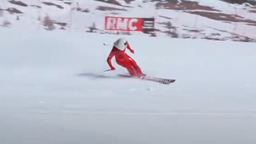 Weltrekord: Simon Billy auf der Strecke in den französischen Alpen. (Screenshot: Youtube)