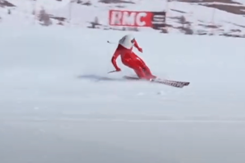 Weltrekord: Simon Billy auf der Strecke in den französischen Alpen. (Screenshot: Youtube)
