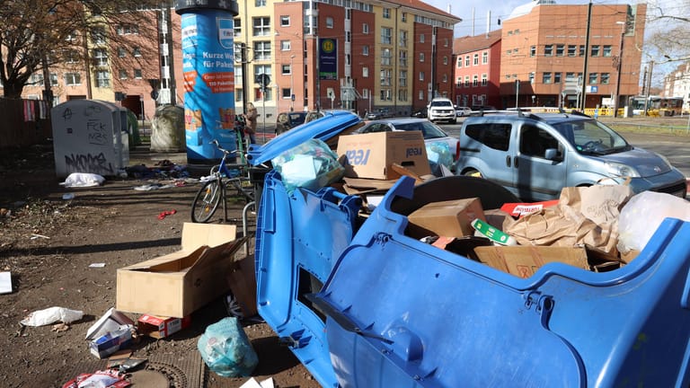 Müll in Hannover: Bereits in der vergangenen Woche wurde wegen eines Streiks vielerorts der Müll nicht abgeholt.