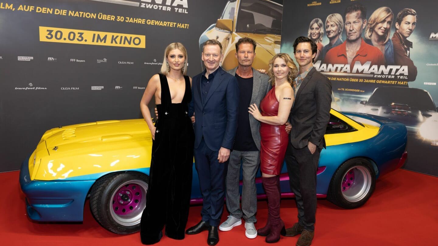 Luna Schweiger, Michael Kessler, Til Schweiger, Tina Ruland und Tim Oliver Schultz bei der Vorpremiere in Köln.