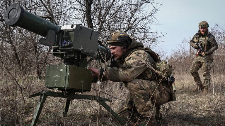 Ukrainische Soldaten in der Nähe von Bachmut: Die russische Offensive könnte vor ihrem Höhepunkt stehen.