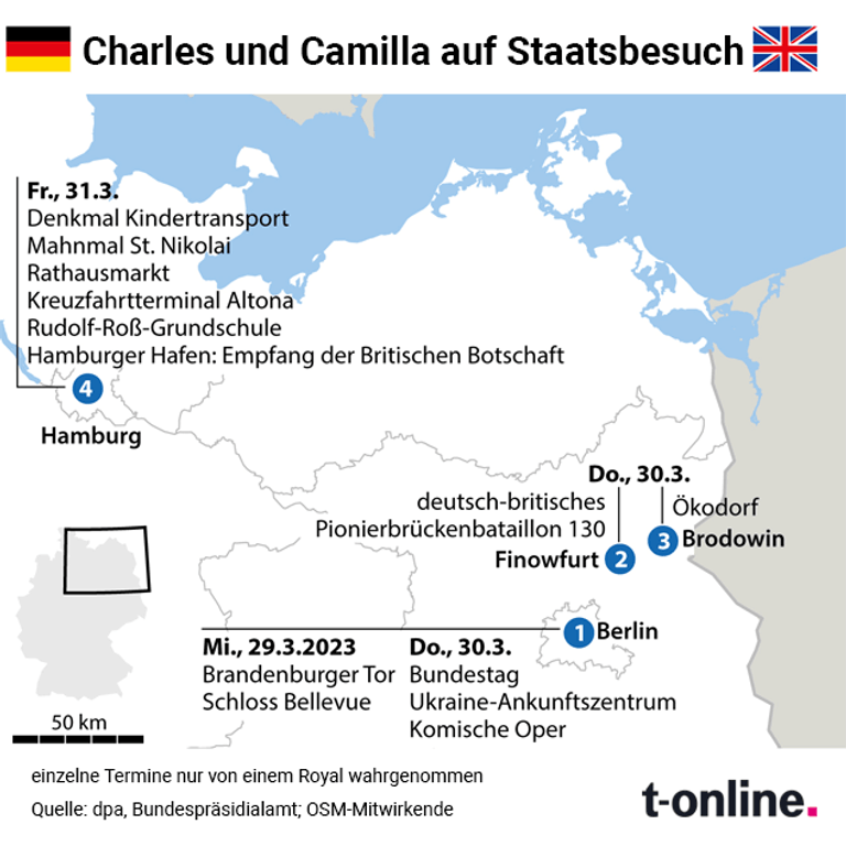 So plant Charles seinen Staatsbesuch in Deutschland.