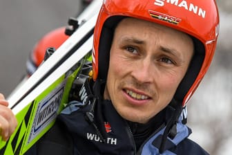 Eric Frenzel beim Weltcup in Oberhof Anfang März 2023: Erfolgreiche Karriere in der Nordischen Kombination.