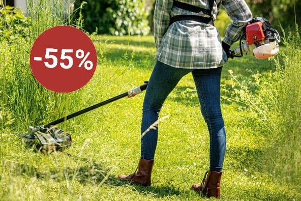 Aldi verkauft ein 5-in-1-Gartenpflegeset von Scheppach zum halben Preis.