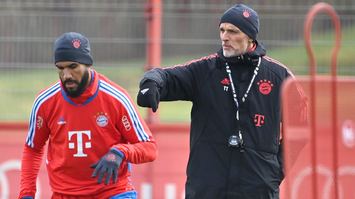 Eric Maxim Choupo-Moting (l.) und Thomas Tuchel kennen sich bereits aus gemeinsamen Tagen in Mainz und Paris.