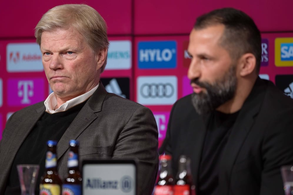 Oliver Kahn (l.) und Hasan Salihamidzic: Die Bayern-Bosse standen am Samstag Rede und Antwort.