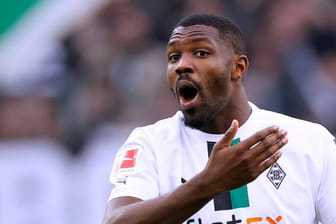 Marcus Thuram im Spiel gegen Freiburg: Der Gladbacher Angreifer sorgte für Diskussionen.