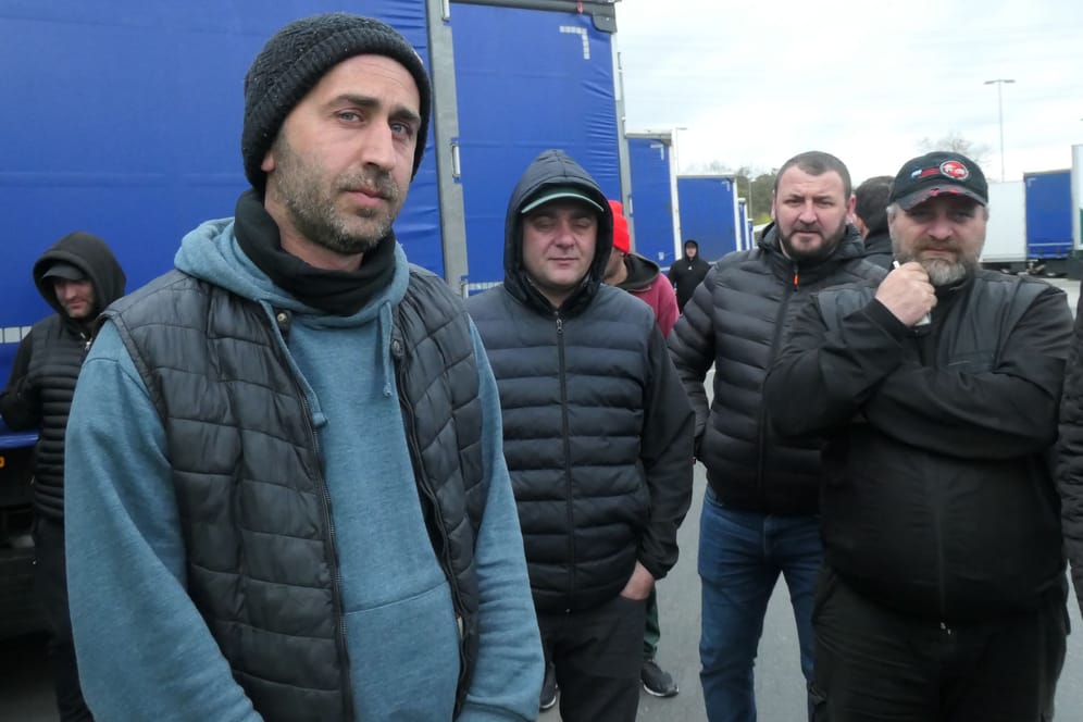 Vasil Agvinishvili und seine Kollegen wollen bezahlt werden.