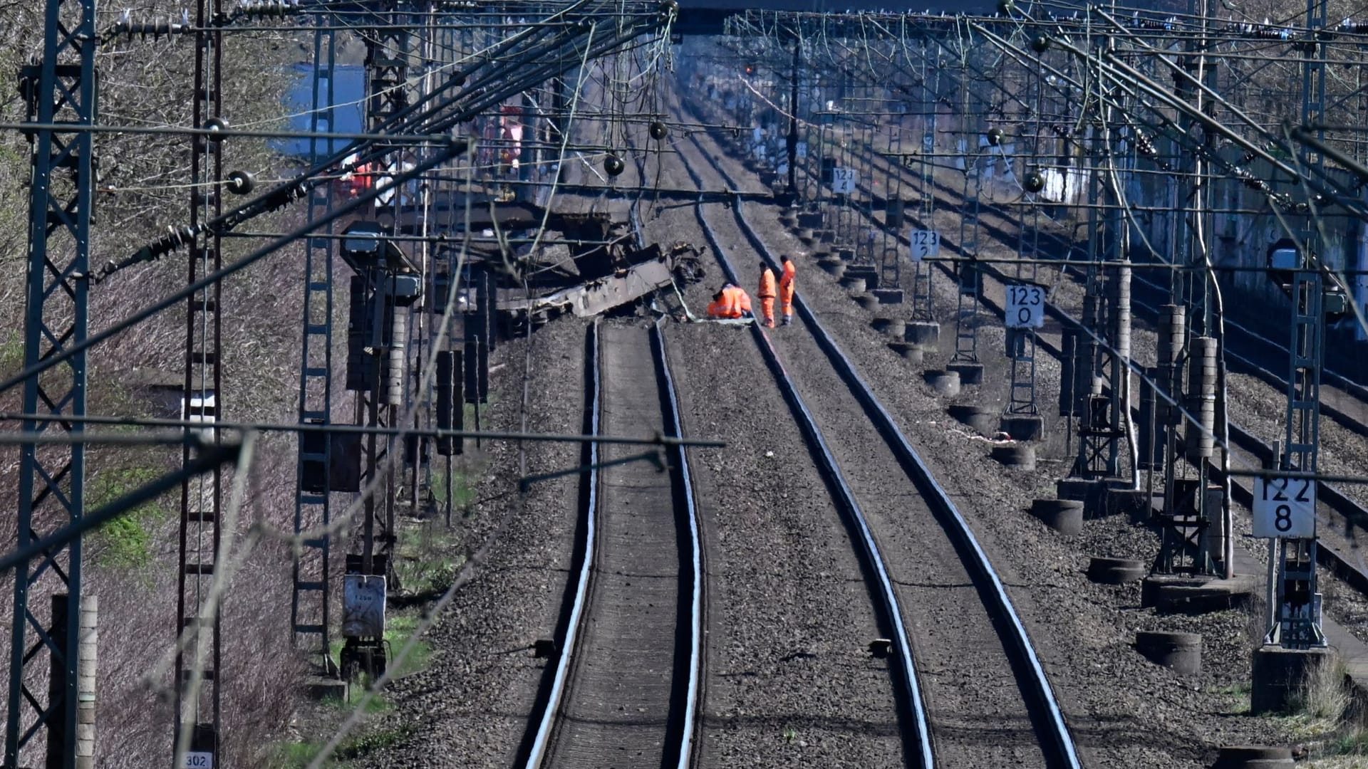 Bahnstrecke in NRW gesperrt Bahnstrecke in NRW gesperrt
