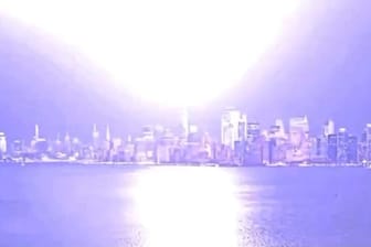 Blitzeinschlag im One World Trade Center in New York