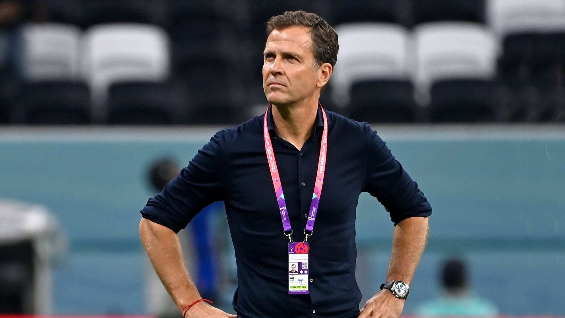 Oliver Bierhoff: Der frühere DFB-Manager während der WM in Katar.