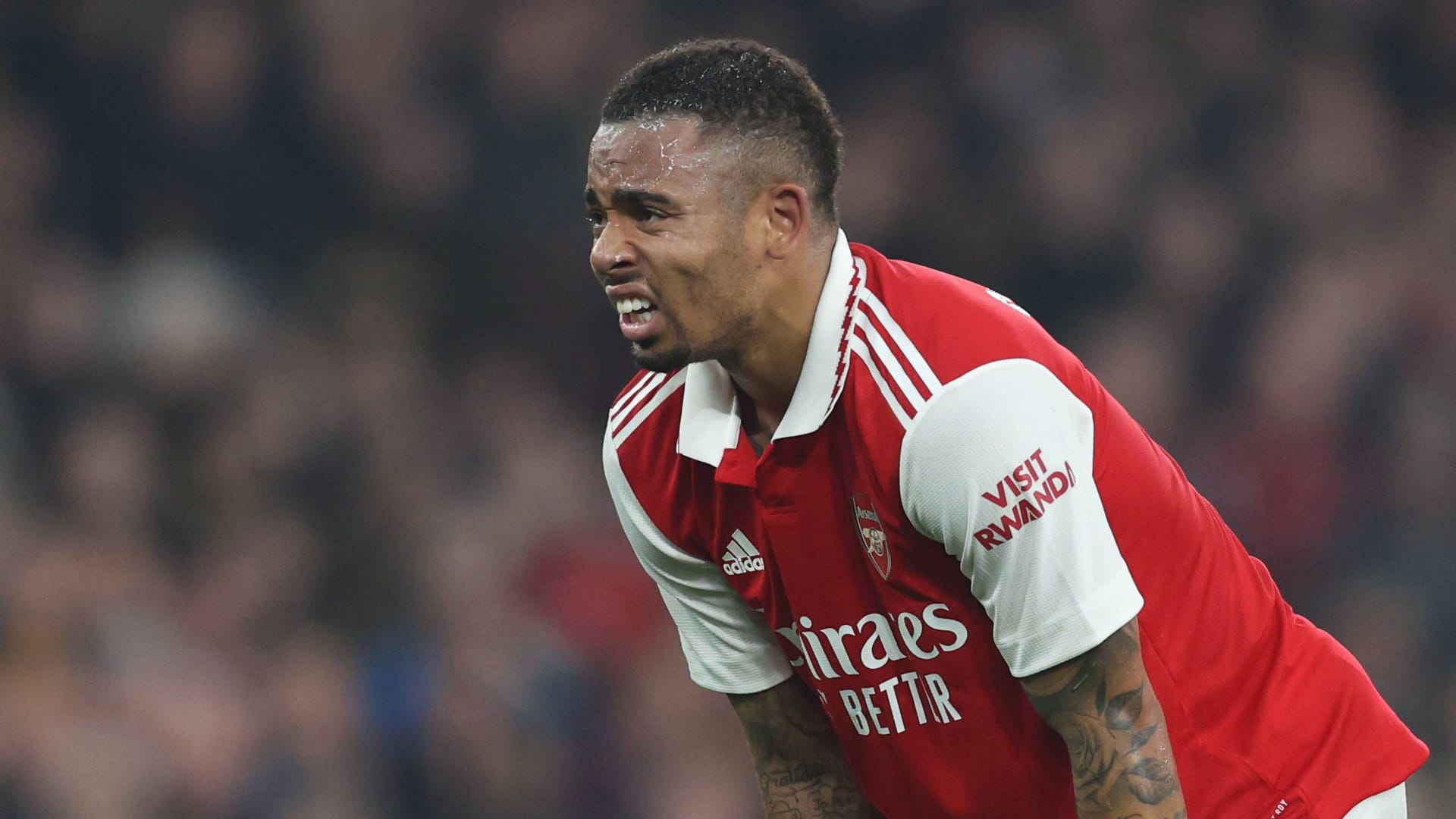 Gabriel Jesus enttäuscht: Der FC Arsenal hat im Kampf um die Meisterschaft einen Rückschlag erlitten.