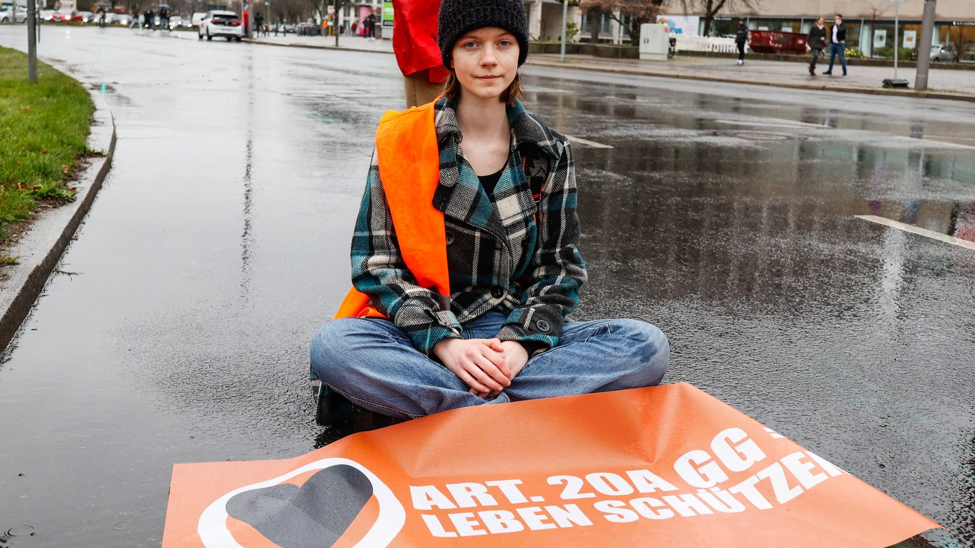 Klimaprotest in Berlin.