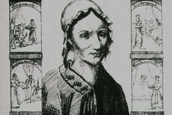Eine historische Zeichnung der Giftmörderin Gesche Gottfried. Sie war die Tochter des Schneidermeisters Johann Timm und der Wollnäherin Gesche Margarethe Timm.