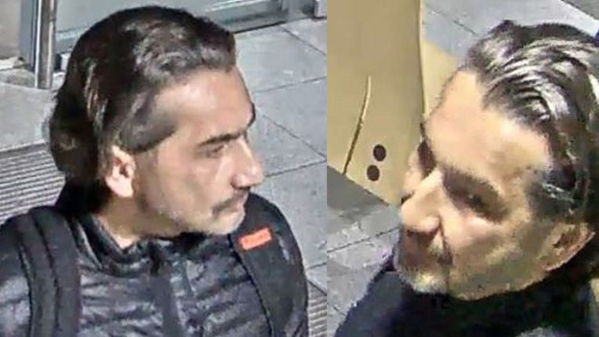 Zwei Bilder aus Überwachungskameras: Laut Polizei könnte der Mann bewaffnet sein.