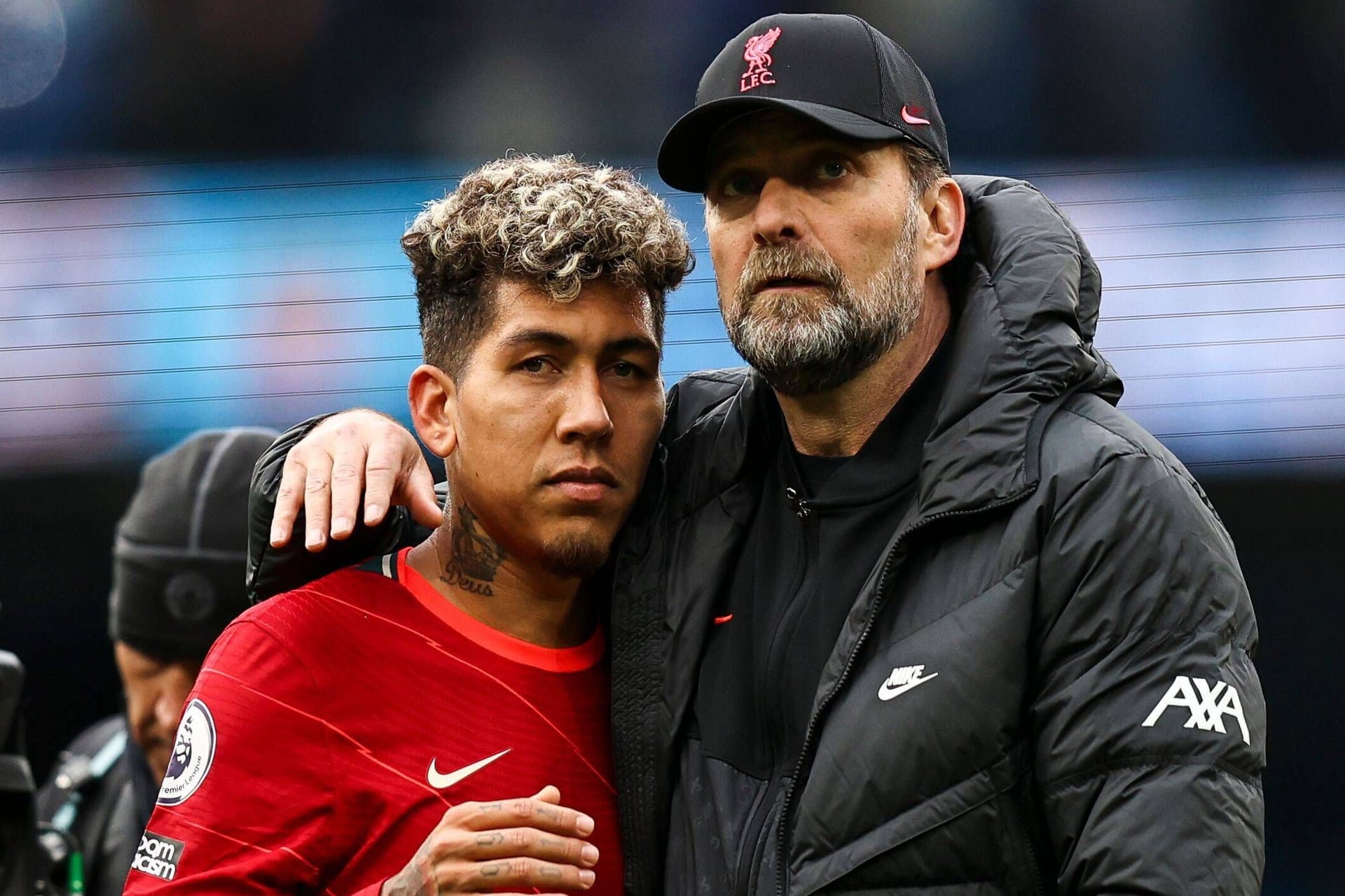 Roberto Firmino (l.) neben Jürgen Klopp: Der Brasilianer wird Liverpool im Sommer verlassen.