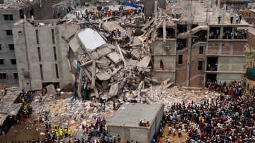 On April 24, 2013, the eight-storey Rana Plaza textile factory collapsed.