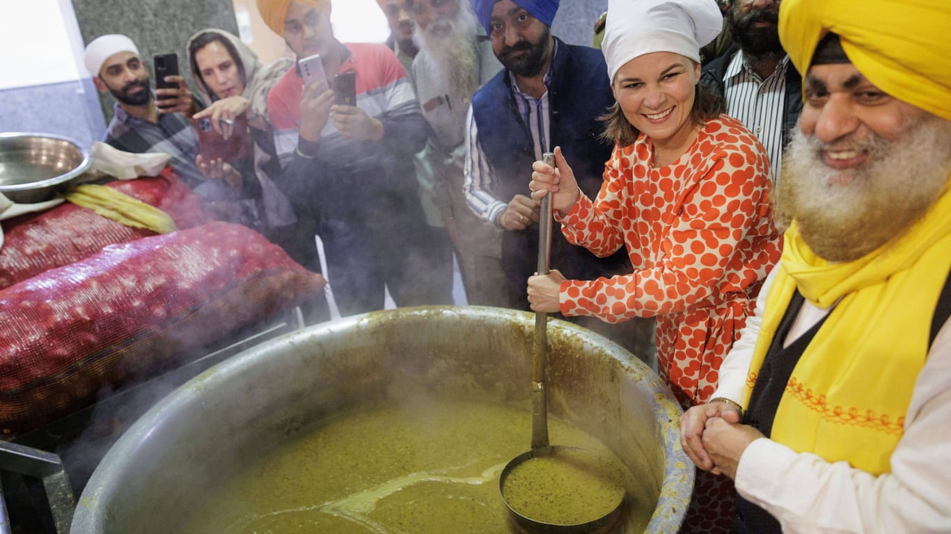 Außenministerin Annalena Baerbock im Dezember in Indien: Auf der Reise wurde das erste Migrationsabkommen unterzeichnet.