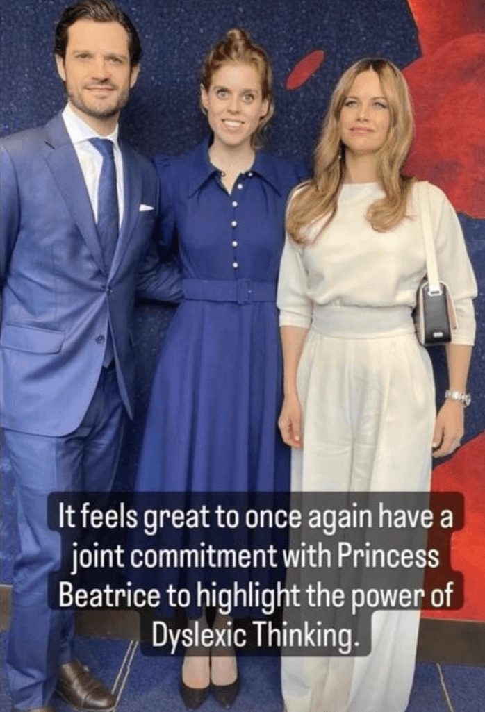 Dieses Foto mit Prinzessin Beatrice (M.) teilten Prinz Carl Philip und Prinzessin Sofia bei Instagram.