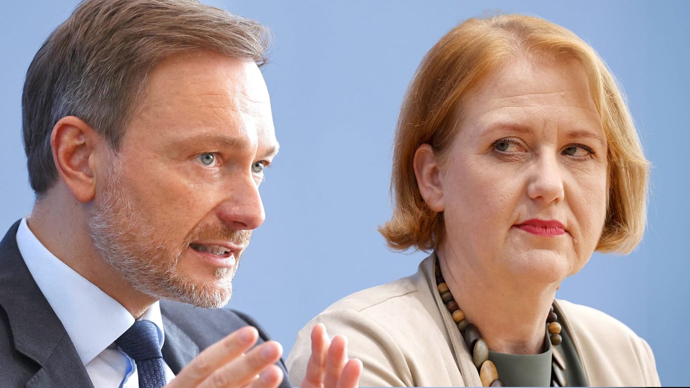 Christian Lindner Finanzminister Lisa Paus Familienministerin Streit um Kindergrundsicherung Ampelkoalition