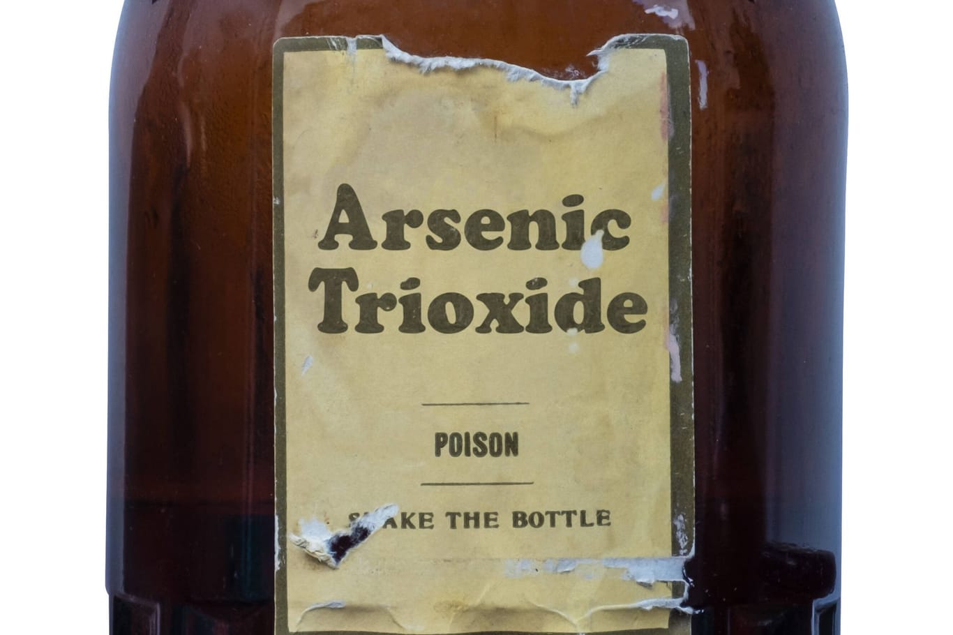 Eine Flasche mit Arsen.