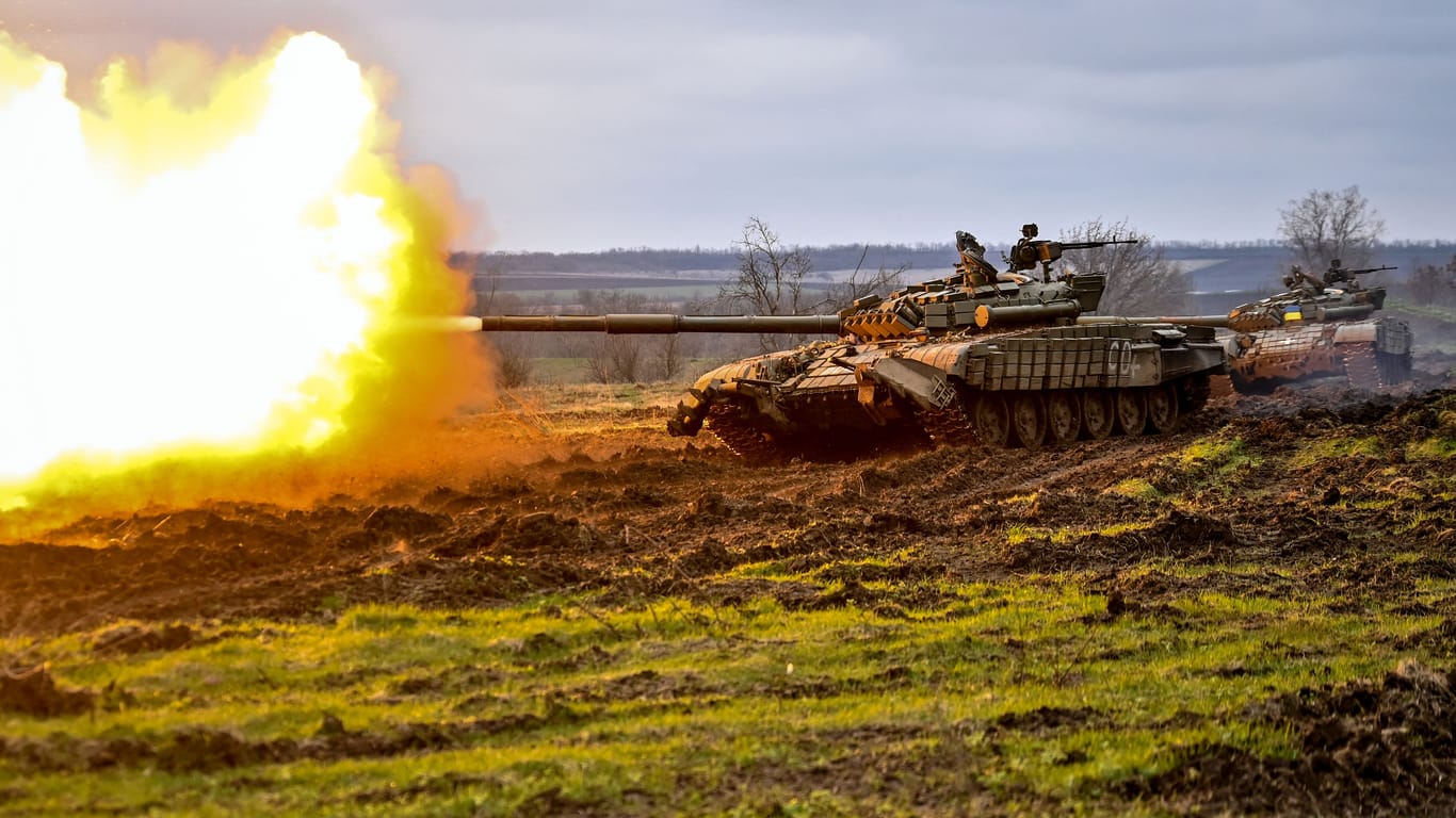 Ukrainische Soldaten im Training: Die Offensive der Ukraine wird auf einen bestimmten Punkt zielen, sagt Militärexperte Marcus Keupp.